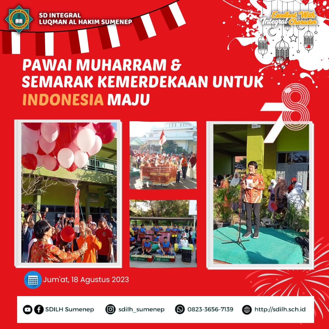 KELUARGA BESAR PONPES HIDAYATULLAH SUMENEP GELAR PAWAI MUHARRAM DAN KEMERDEKAAN 