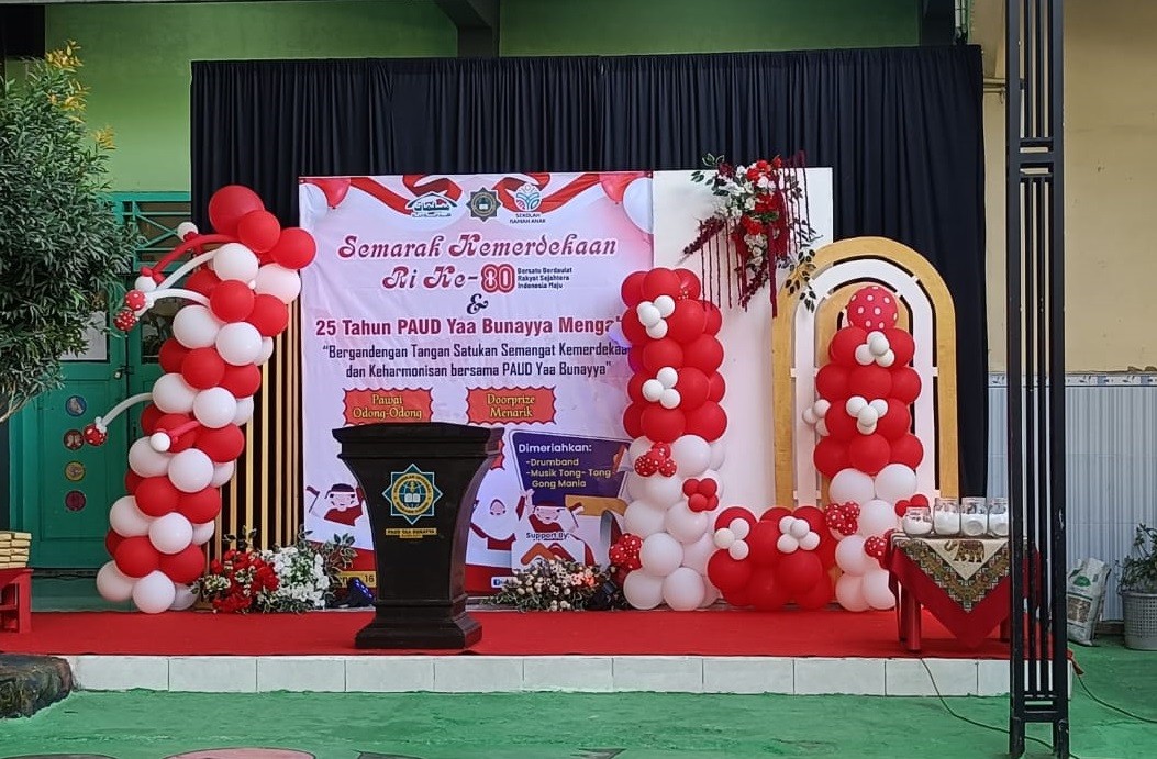 SEMARAK KEMERDEKAAN DAN MILAD PAUD YAA BUNAYYA KE-25 BERLANGSUNG MERIAH
